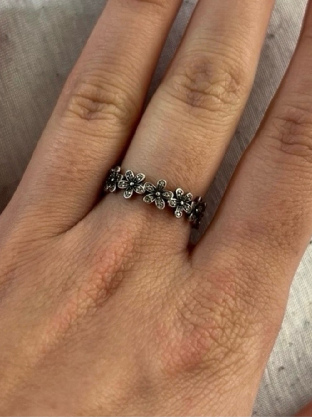 Final Sale Pandora Sterling Silver925  Daisy Band Ring